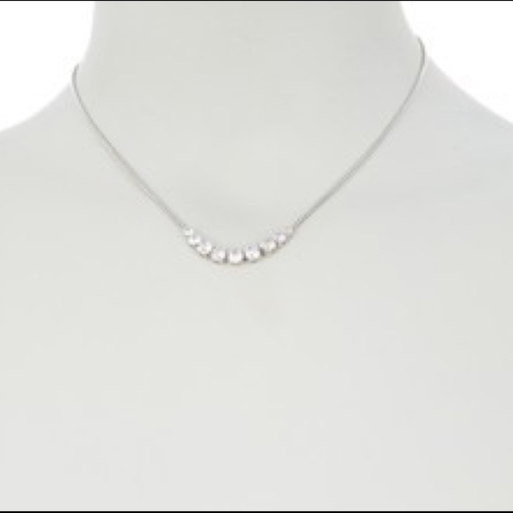 NADRI 3-5mm CZ Simple Frontal Necklace - Picture 3 of 8